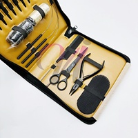 Kits de Entrenamiento de Extensiones de Cabello de Acero Inoxidable de Grado Quirúrgico, Color Negro Mate, Marca Nomex International Professional, para Estudiantes