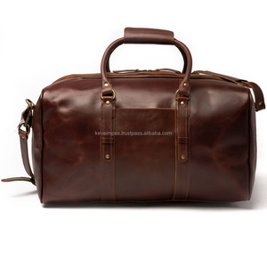 Premium Quality Brown Color Paper Luggage <b>Bags</b> Travel Weekender <b>Overnight</b> Gym Sport Men Low Price USA Keven Impex Spinner Unisex - Product Image 3