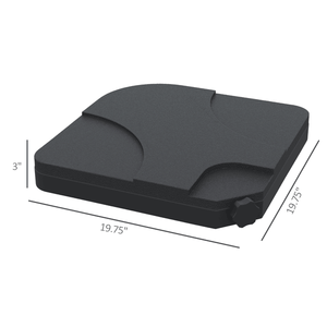 Ombrellone da Giardino Quadrato in Acciaio Inossidabile, Raggio 3m, per Ristoranti, Hotel e Giardini - Product Image 2