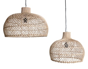 Wholesale Price Bamboo Rattan Hanging Lamp Natural Wicker <b>Light</b> for Restaurant Cafe Decoration - Product Image 1
