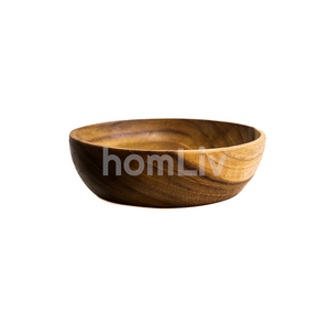 Bol à sauce Hiroshi S en bois de teck écologique, matériau durable, sans peinture ni vernis, halal, ustensiles de cuisine personnalisés - Product Image 2