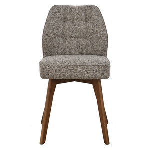Modern Tufted Upholstered <b>Dining</b> <b>Chair</b> With Wooden Legs Fabric Seat Midcentury Design Home Furniture - Product Image 2