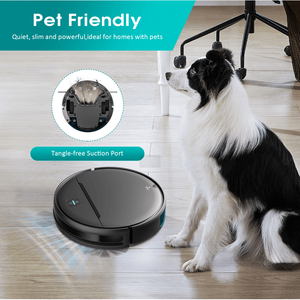 Robot Aspirapolvere 3-in-1 PS181 con Navigazione Laser, Forte Aspirazione 2000Pa, Batteria 2500mAh, Rumore <65dB, Connessione Wifi+APP - Product Image 3