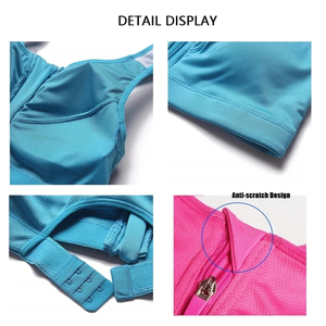Sujetador Deportivo Corto para Mujer, Top Deportivo para Gimnasio y Running, Soporte Medio, Transpirable, Spandex/Nylon, Tirantes Ajustables, Lencería - Product Image 5