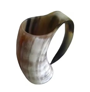 Viking Era Custom Logo Eco-Friendly Handmade Waterproof Drinking Horn Custom Engraved Viking Style Multi-Craft Mug for Beer - Product Image 4