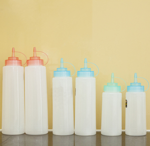 450ml BPA-Free LDPE Plastic Sauce <b>Bottles</b> with Nozzle Cap Custom <b>Squeeze</b> Condiment Container for Kitchen Use - Product Image 6
