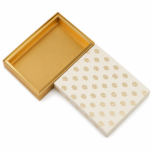 Custom Eco-Friendly <b>Biodegradable</b> Disposable Lid Base Box Logo Print Gold Stamp UV for Gift <b>Packaging</b> Recyclable High Quality - Product Image 1