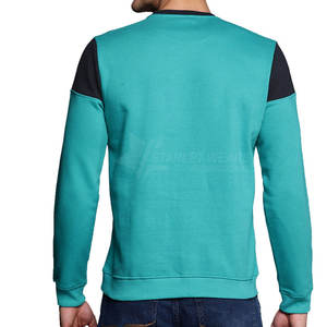 Sweat-shirts pour hommes en coton mélangé, écologiques, de haute qualité, à bas MOQ, vente chaude, vêtements d'hiver, style décontracté uni - Product Image 2