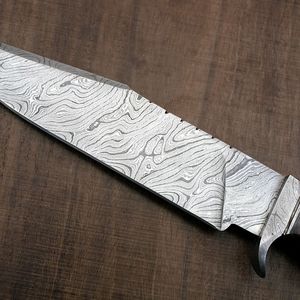 Couteau de chef durable en acier Damas, fait main avec manche en bois et étui en cuir, outil utilitaire pour le camping en extérieur, DIY OEM - Product Image 6