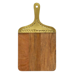 Planche à découper double face en bois massif avec poignée, planche à charcuterie en bois d'acacia pour la cuisine, passe au lave-vaisselle - Product Image 5