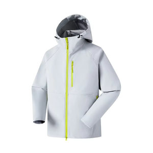 Custom Coated Softshell Windbreaker <b>Jacket</b> <b>Men</b>’s Solid Outdoor Waterproof Windproof Breathable <b>Lightweight</b> Plus Size <b>Men</b> <b>Jackets</b> - Product Image 4