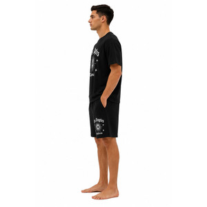 Conjunto de Camiseta y Pantalones Cortos de Algodón Casual para Hombre, con Logotipo Personalizado, Estilo Veraniego, Dos Piezas, Ropa Deportiva Urbana, Venta al Por Mayor - Product Image 4