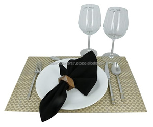 Juego de 12 Servilleteros Hechos a Mano de Madera de Acacia para Cenas, Aniversarios, Cumpleaños, Navidad |   Anillo para Servilletas para Decoración del Hogar y la Cocina - Product Image 1