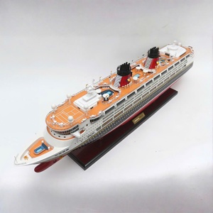 D.I.S.N.E.Y <b>MAGIC</b> Handcrafted Painted Solid Wood American Cruise Ship <b>Model</b> Customizable Ocean Liner Home Decoration Gift Disnei - Product Image 1