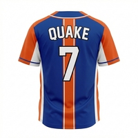 Maillot de baseball pour les matchs par temps chaud, personnalisable pour équipe, respirant, léger, avec logos et noms sublimés, vêtements de sport durables