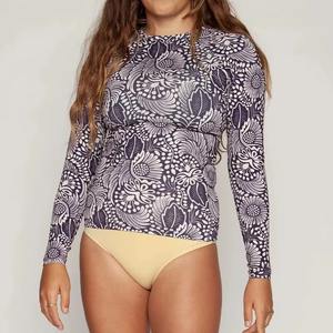 <b>Top</b> Selling <b>woman</b> Wear Swimming Shirt Rash Sun Protection Clothing Printed Rash Guard for <b>woman</b> <b>Low</b> MOQ 2026 - Product Image 3