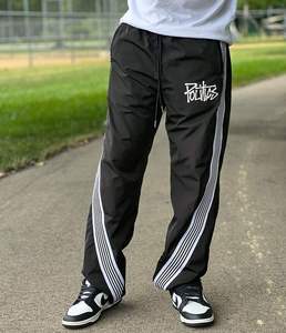 Pantalones Deportivos Personalizados de Felpa con Cordón Ajustable, 100% Algodón, Estilo Hip Hop, para Invierno, con Estampado Puff para Hombre - Product Image 4