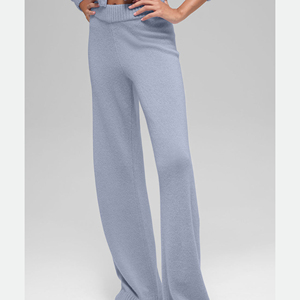 Pantalon de jogging en coton pour femme, taille mi-haute élastique, respirant, décontracté, pour le fitness, vente en gros - Product Image 4