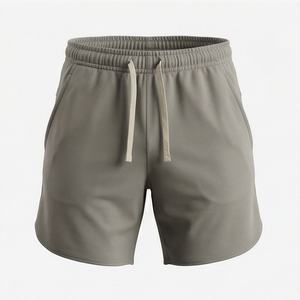 Pantalones Cortos Deportivos de Moda para Hombre, de Algodón, Secado Rápido, Casuales, con Diseño Sólido, Doble Cintura Elástica, 2026, Los Mejores - Product Image 1