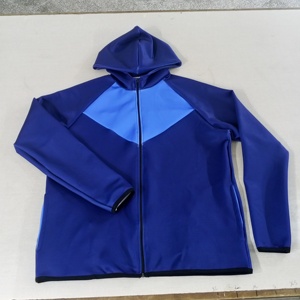 ชุดเซ็ตเสื้อฮู้ดซิปประดับเพชรและกางเกงวอร์มสไตล์สตรีทแวร์ ย้อมสีแบบ Acid Wash สำหรับผู้ชาย ชุดวอร์มผู้ชายสีซีดจางจากแสงแดด ผลิตจากผ้าฝ้าย 100% - Product Image 1