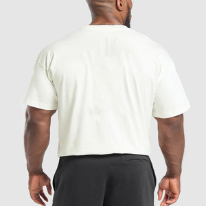 T-shirts personnalisés à manches courtes, décontractés, amples, surdimensionnés, longs, pour hommes, de haute qualité, 100% coton, écologiques, respirants, couleur unie - Product Image 2