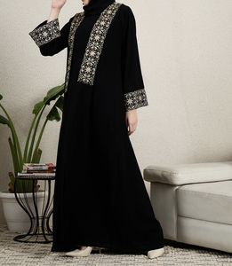 Nouvelle collection de vêtements islamiques traditionnels noirs magnifiques de Dubaï pour femmes, Abaya d'Arabie Saoudite, Abaya de Dubaï, vêtements musulmans, vêtements du Golfe - Product Image 4