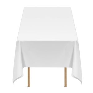 Tovaglie Rettangolari Bianche 60 X 102 Pollici, Confezione da 6, Riutilizzabili e Lavabili in Lavatrice, Resistenti alle Pieghe e Anti-Olio - Product Image 6