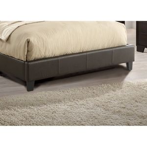 Set Letto California King Size con Testiera Imbottita in Ecopelle Marrone a Due Pannelli, Arredamento Durevole per Camera da Letto - Product Image 6