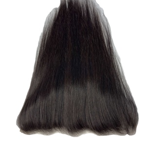 Vrais cheveux bouclés et droits vrais dentelle frontale vietnamienne vrais cheveux pour les femmes dentelle noire frontale HD - Product Image 1