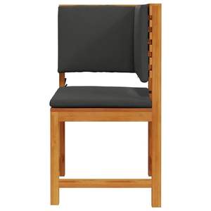 Sedia da giardino in legno massello di acacia 19,69 x 19,69 x 35,83 pollici marrone - Elegante seduta da esterno - Product Image 4