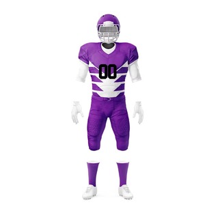Uniforme de Fútbol Americano Personalizado al por Mayor, Conjunto de Jersey y Pantalones Sublimados para Equipo, Transpirables, que Absorben la Humedad, Resistentes, para Partidos - Product Image 3