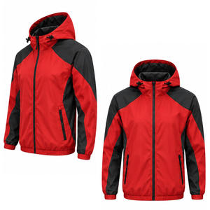 Veste coupe-vent classique haut de gamme pour homme, imperméable, respirante, anti-bactérienne, avec rembourrage en coton, col montant, pour l'automne - Product Image 5