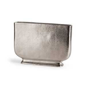 Minimalist Metal Tabletop Vase Handmade Silver Finish Modern Design <b>Rectangular</b> <b>Flower</b> <b>Pot</b> Event Supplies Customizable Designs - Product Image 1
