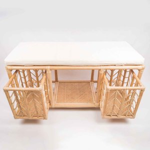 Meuble à chaussures en rotin naturel, étagères à bas prix pour salon ou bureau, organiseurs de rangement - Product Image 2