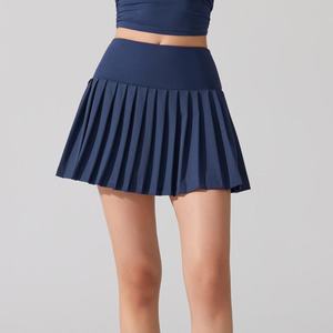 Jupe courte plissée noire personnalisée et tendance pour femme, jupe de tennis décontractée de haute qualité pour le sport - Product Image 3