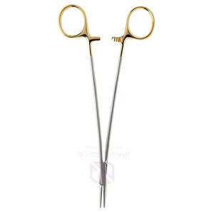 Porte-aiguilles chirurgical manuel Debakey Jameson en acier inoxydable demi-or pour procédures médicales de précision - Product Image 5