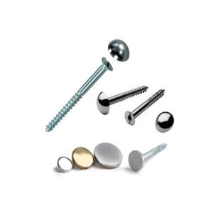 Vis de fixation décoratives en laiton pour miroirs, avec capuchons de protection, pour verre mural - Vente en gros - Product Image 3