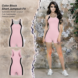 Custom Sexy & Club High Waist Long Sleeveless Deep V Front Zip Breathable One Piece <b>Bodycon</b> Jumpsuit <b>Playsuit</b> for Women - Product Image 4