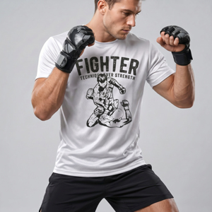 Écologique Durable Microfibre Confortable Respirant Tricoté Impression Personnalisée Production en Usine T-shirt Slim Crew pour Hommes - Product Image 1