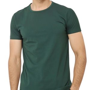 เสื้อยืดคอกลมสีพื้นสำหรับผู้ชาย แขนสั้น สวมใส่สบาย น้ำหนักเบา ระบายอากาศได้ดี เหมาะสำหรับใส่ทุกวัน - Product Image 1