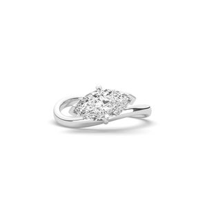 Anillo de Diamante Cultivado en Laboratorio con Corte Brillante Marquise de 1.50Ct, Anillo de Boda Ligero y Único en Oro de 14K o 10K, Certificado IGI, Joyería Fina - Product Image 1