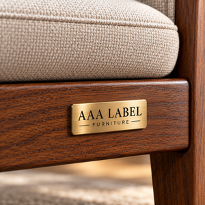 Plaque de logo pour meubles noir mat, plaque signalétique métallique personnalisée, finition sur mesure ODM pour marques modernes et minimalistes - Product Image 4
