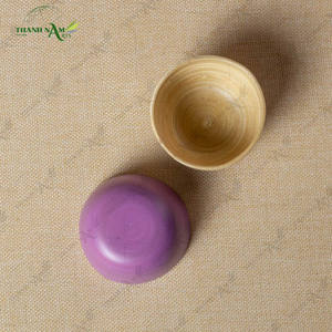Nouveauté Bol à riz en bambou jetable coloré personnalisé pour salade et nouilles Produit écologique de fête de fabricant du Vietnam - Product Image 5