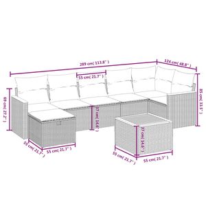 Conjunto de Sofás de Jardín Color Beige - Product Image 4