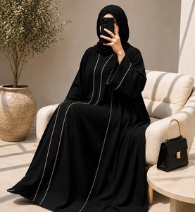 Most Selling Fashionable Abaya Modest Islamic <b>Long</b> <b>Dress</b> With <b>Long</b> Sleeves Loose Fit Design <b>For</b> Muslim Women Daily <b>For</b> Sale - Product Image 2