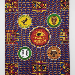 Tissu en coton nigérian imprimé wax africain personnalisé pour la couture de mode africaine, les tenues de cérémonie et la décoration intérieure - Product Image 1