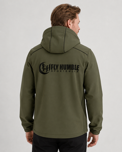 <b>Fly</b> Humble Sportswear <b>Men's</b> Hooded Windproof Breathable <b>Jacket</b> Solid Color Zipper Closure Winter Wear Cheap Price Wholesale Rate - Product Image 2