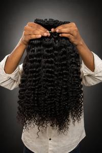 Paquetes de Cabello Humano Natural Ondulado Indio 100% Virgen |   Cabello Virgen Remy de Una Sola Capa |   Cutículas Alineadas |   100g |   Máquina de Doble Trama | - Product Image 2