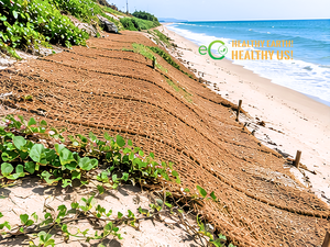 Eco2go Vietnam Tapis de protection contre l'érosion en fibres de coco biodégradables pour l'aménagement paysager et la protection des rives des rivières - Product Image 6