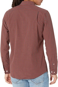 Camisa de vestir formal de manga larga ajustada personalizada de satén de algodón 100% al por mayor para hombres cuello alto antiarrugas último diseño - Product Image 6